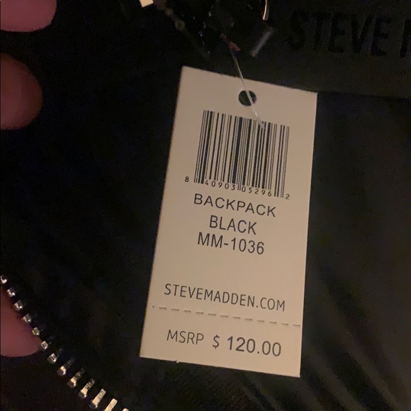 Steve Madden LEATHER Backpack elegant for all occasion School /travel brand new main image 12